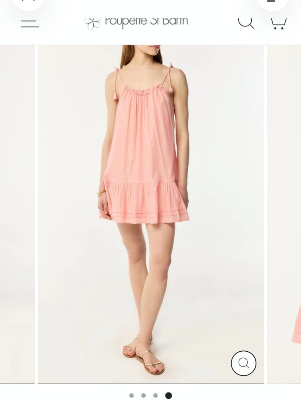 Poupette St Barth -- Billie Mini Dress -Pink - Small - NWT